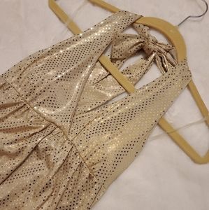 🆕️ Wet Seal - Gold Halter Top Dress